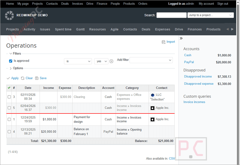 operations redmine finance plugin operations redmine finance plugin