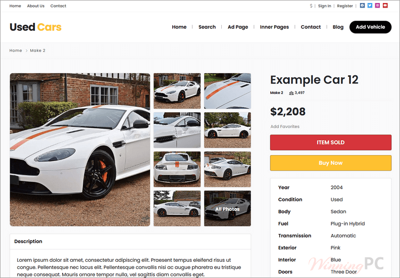 premiumpress car dealer theme item premiumpress car dealer theme item