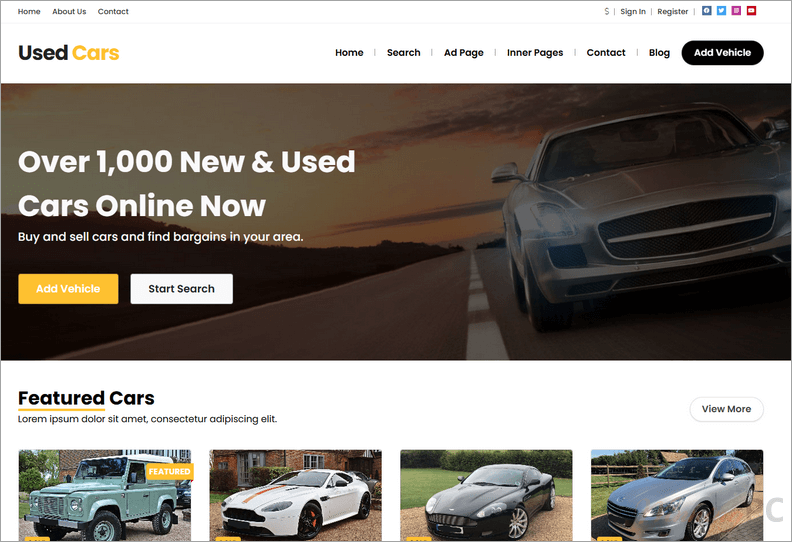 premiumpress car dealer theme screenshot PremiumPress Car Dealer Theme Coupon Code