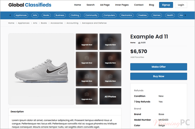 premiumpress classifieds theme item premiumpress classifieds theme item