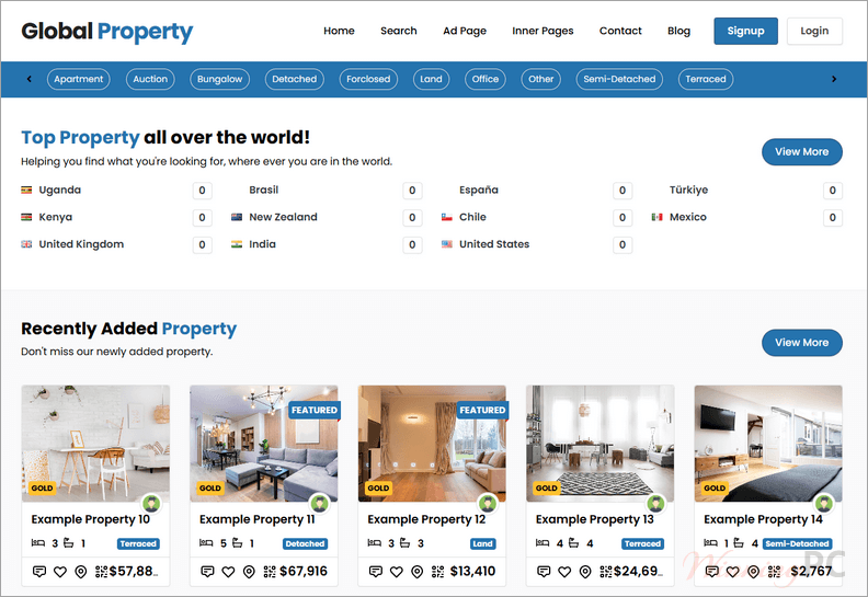 PremiumPress Real Estate Theme Screenshot