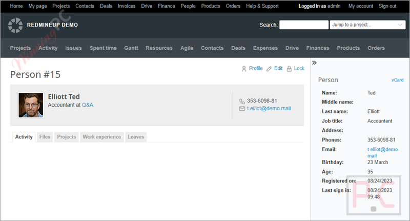 redmine people plugin user view redmine people plugin user view