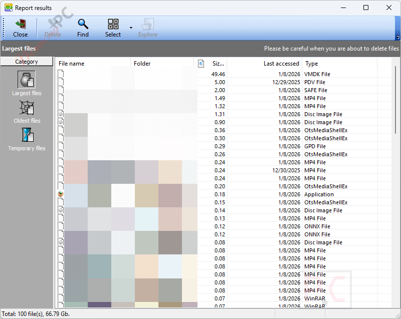report metaproducts disk watchman