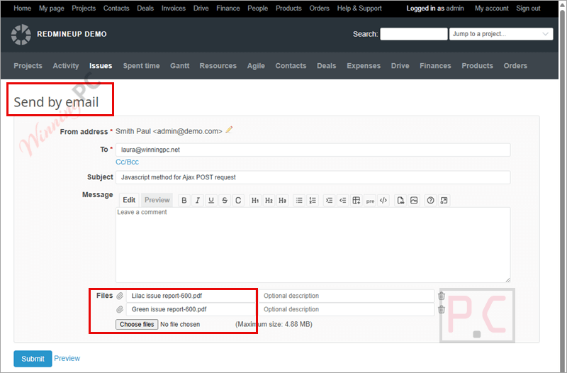 send by email redmine reporter plugin send by email redmine reporter plugin