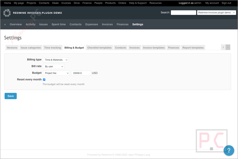 setting redmine budgets plugin setting redmine budgets plugin