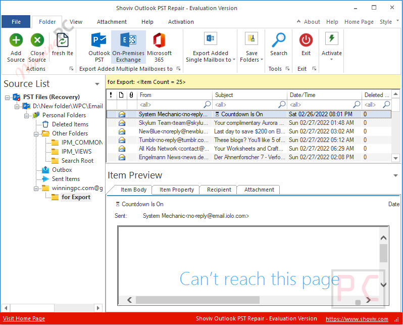 shoviv outlook pst repair coupon code Shoviv Outlook PST Repair