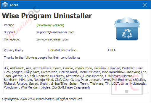 wise program uninstaller key giveaway download