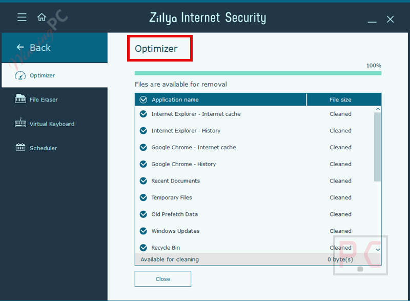 zillya internet security optimizer