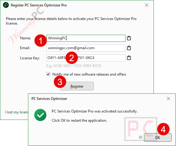 activate pc services optimizer pro key activate pc services optimizer pro key