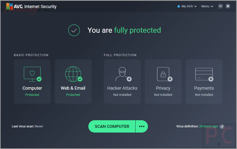avg internet security screenshot avg internet security screenshot