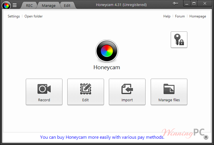 bandisoft honeycam main screenshot bandisoft honeycam main screenshot