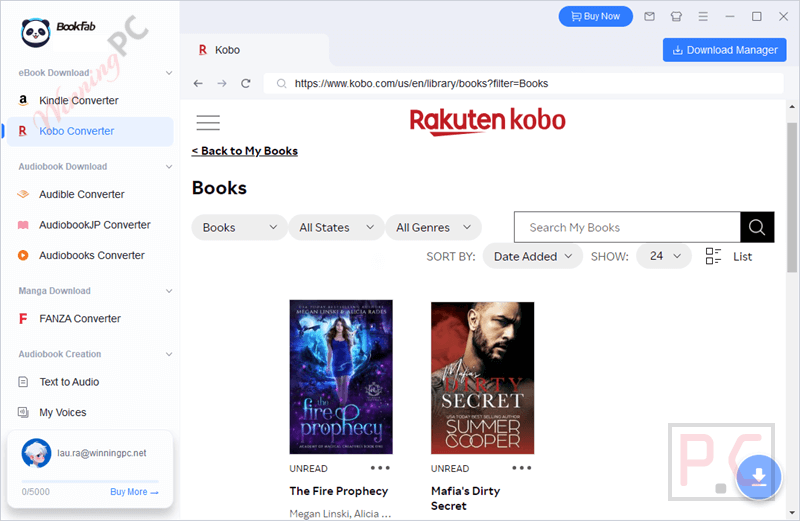 bookfab kobo converter main screenshot BookFab Kobo Converter