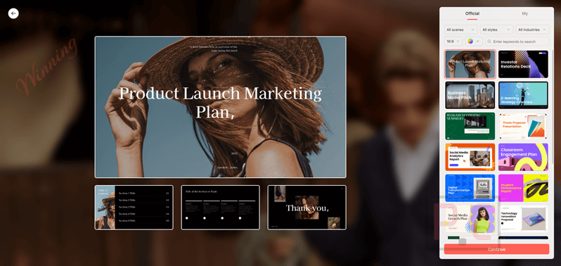 choose templates presenti ai choose templates presenti ai