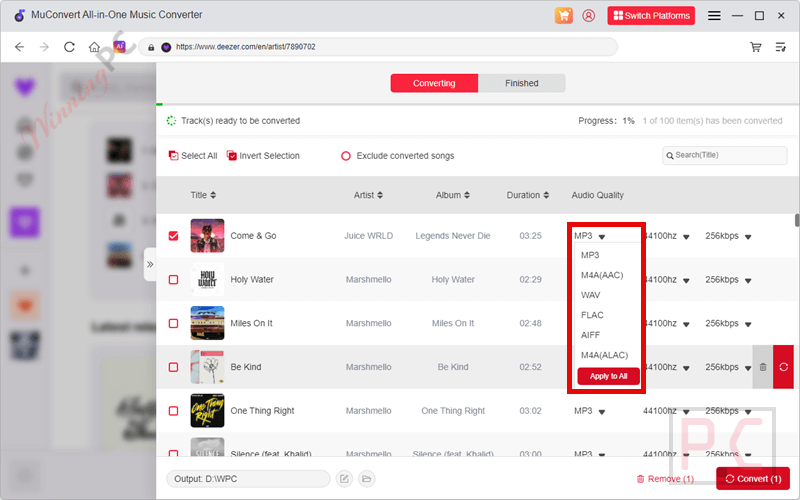 formats muconvert deezer music converter formats muconvert deezer music converter