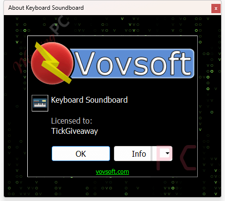 get vovsoft keyboard soundboard free