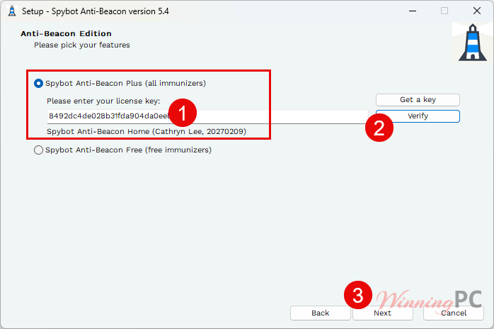 install and activate spybot anti beacon