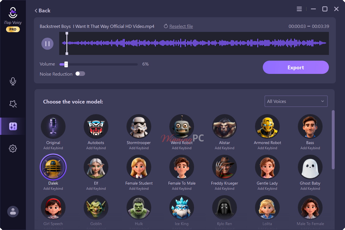 itop voicy file mode screenshot itop voicy file mode screenshot