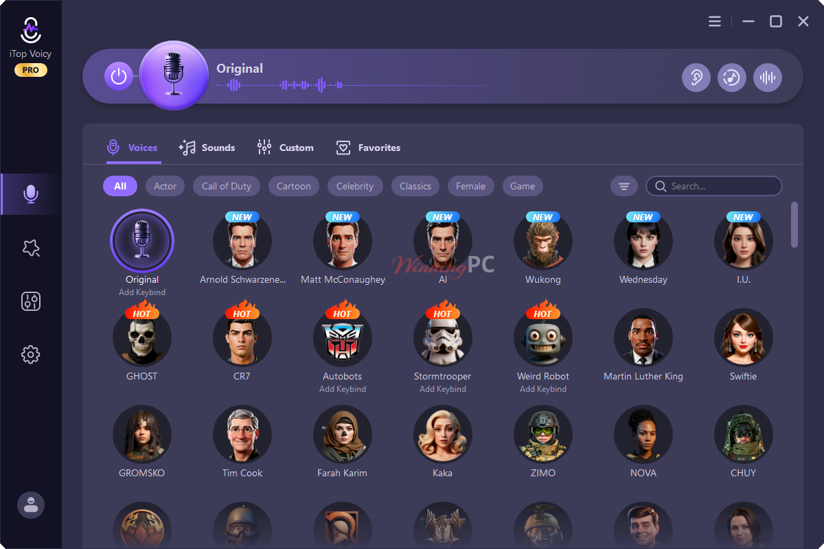 itop voicy main screenshot iTop Voicy Main Screenshot