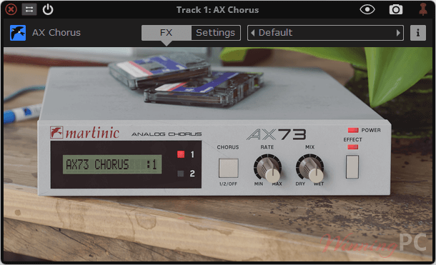Martinic AX Chorus Plugin Screenshot