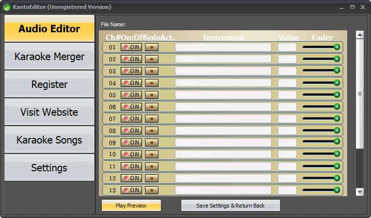midi channels kanto audio editor midi channels kanto audio editor