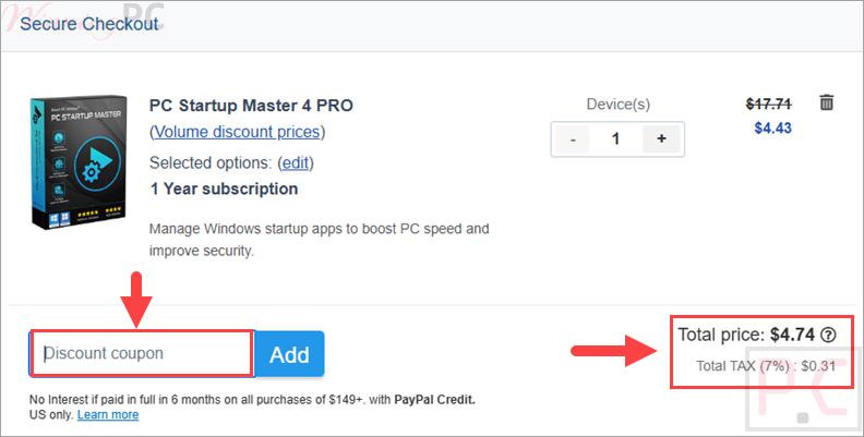 pc startup master pro coupon code