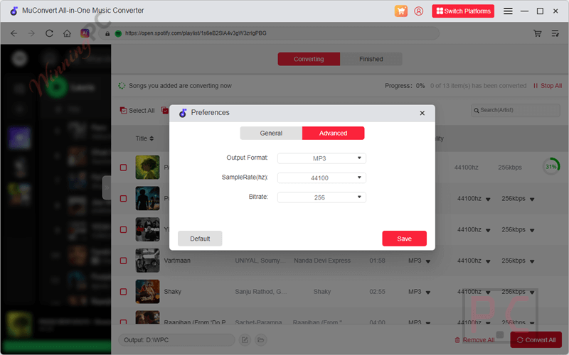 preferences muconvert spotify music converter preferences muconvert spotify music converter