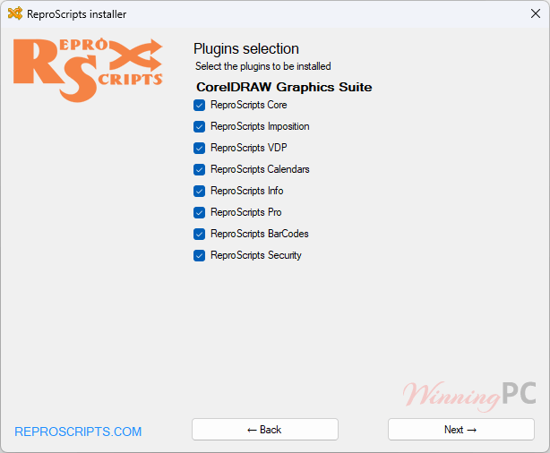 ReproScripts all libraries bundle screenshot