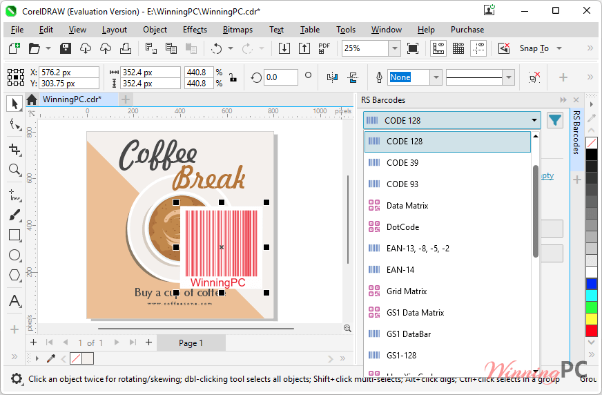 reproscripts barcodes types