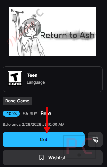 return to ash giveaway page