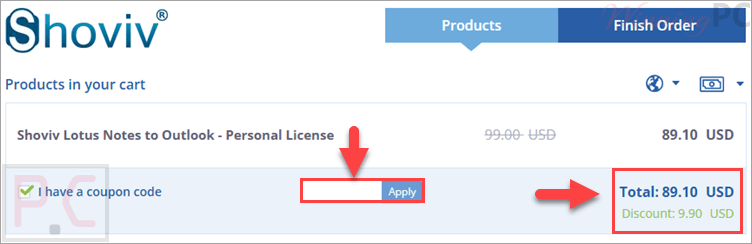 shoviv lotus notes to outlook coupon code