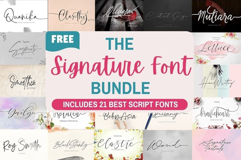 Signature Font Bundle
