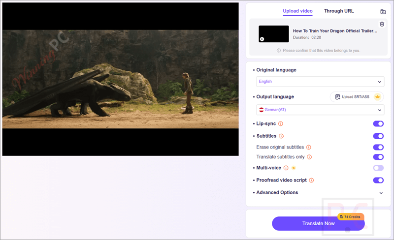vidnoz ai video translator main screenshot coupon Vidnoz AI Video Translator
