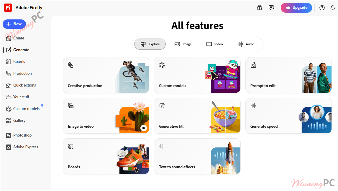 adobe firefly all features screenshot adobe firefly all features screenshot