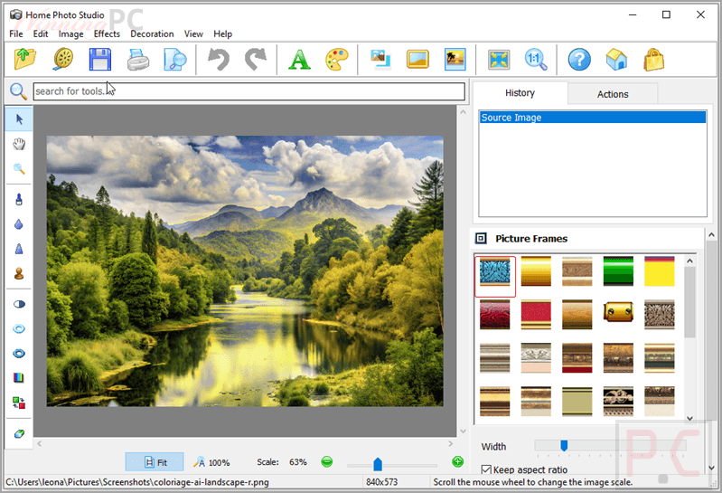 ams software home photo studio screenshot