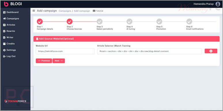 blogi ai add campaigns