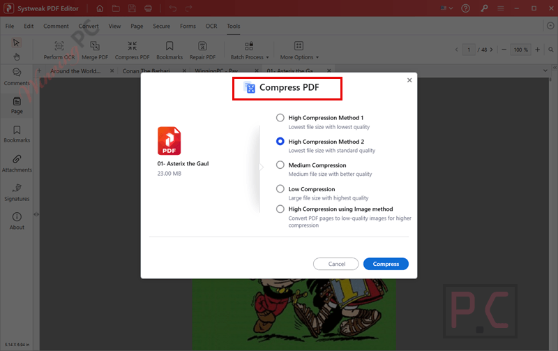 compress systweak pdf editor compress systweak pdf editor