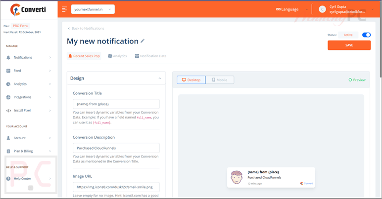 converti modification of notification converti modification of notification