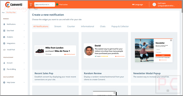 converti widget selection converti widget selection