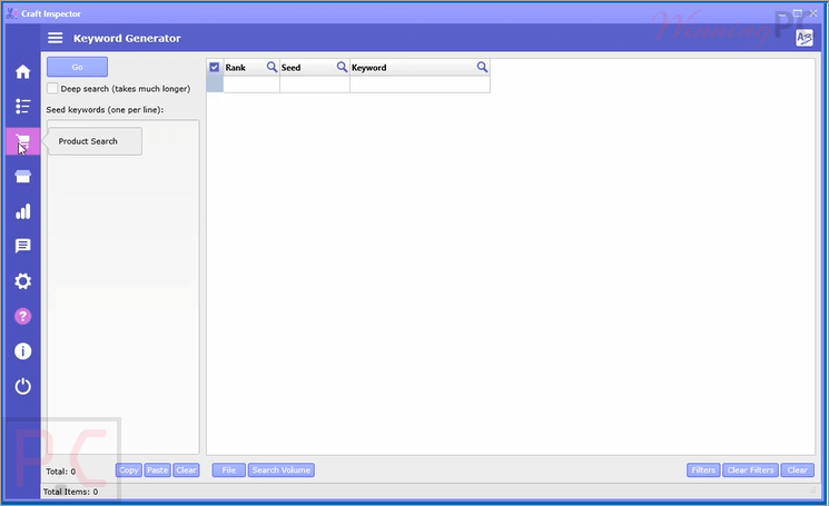 craft inspector keyword generator