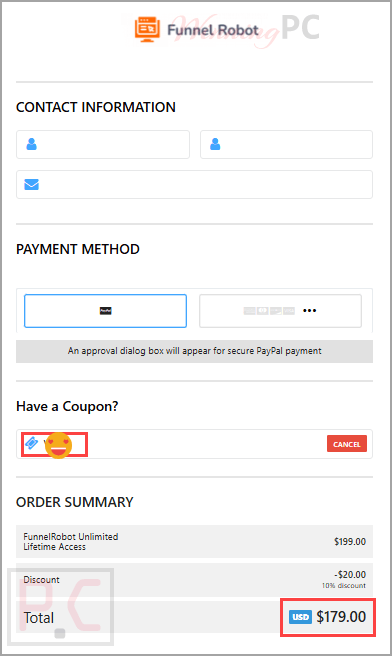 funnel robot promo code