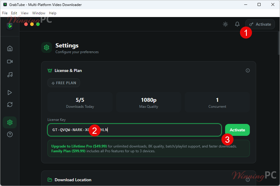 grabtube pro activation key