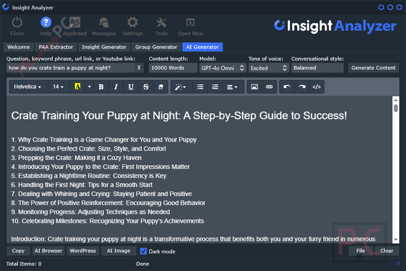 insight analyzer main screenshot coupon Insight Analyzer