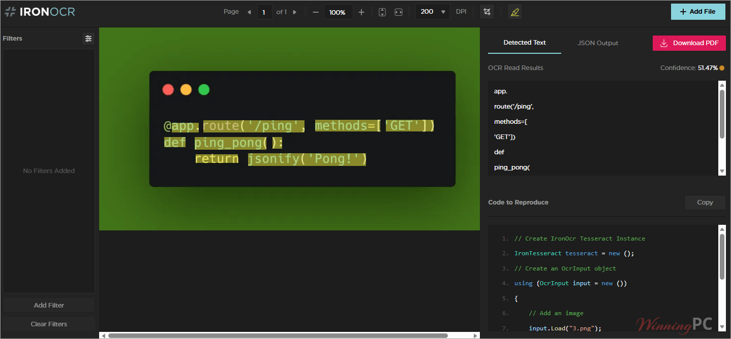 ironocr json output