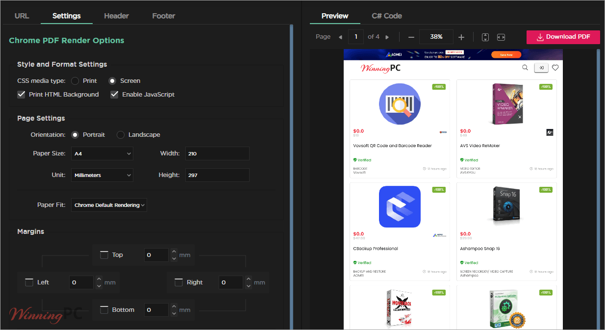 ironpdf settings ironpdf settings