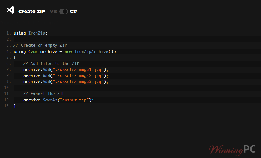 ironzip screenshot IronZIP Screenshot