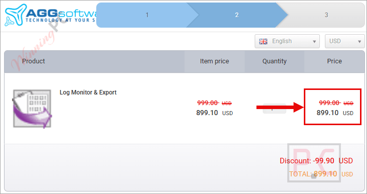 Log Monitor & Export coupon code applied successfully