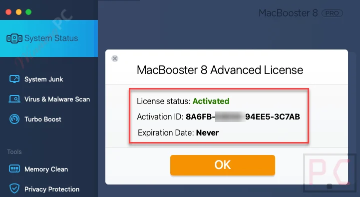 macbooster license code free