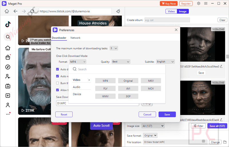 meget pro settings meget pro settings