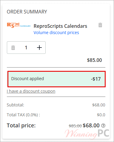 reproscripts calendars checkout with coupon code reproscripts calendars checkout with coupon code