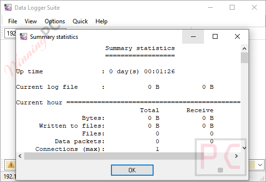 summary statistics data logger suite summary statistics data logger suite